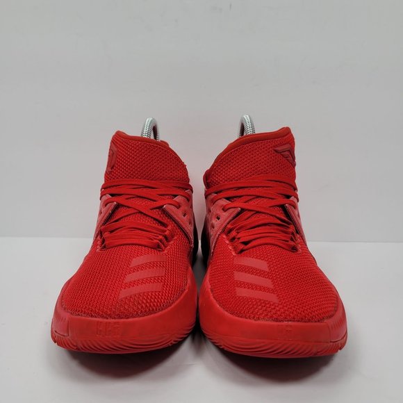 Adidas Dame 3 Damian Lillard 2016 Basketball Youth Red Shoes BW0481 US Size 4.5 - Picture 3 of 8